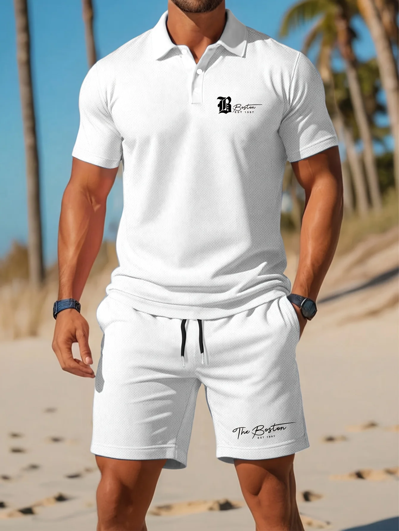 Summer Clothing Sets Men - Summer New Men's Polo Shirt Set