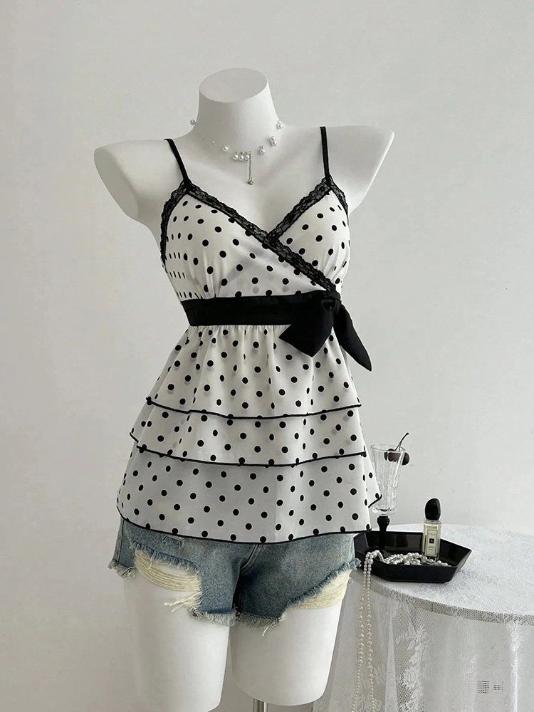 French-Style Retro Lace Patchw - Summer Clothing For 70 Year Old Woman ulasan dan harga