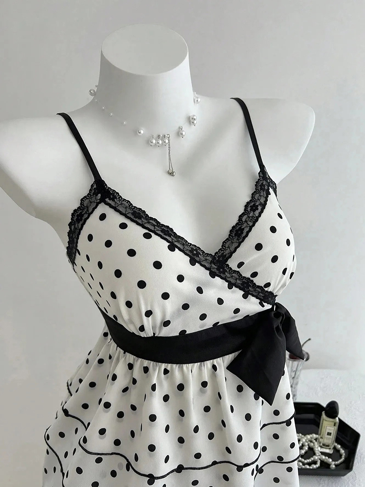 French-Style Retro Lace Patchw - Summer Clothing For 70 Year Old Woman ulasan dan harga
