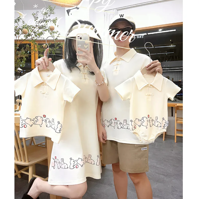 Chinese Parent-child Matching  - Summer Clothing Looks ulasan dan harga