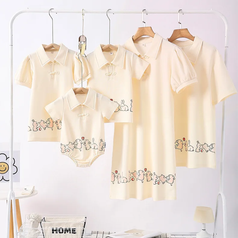 Chinese Parent-child Matching  - Summer Clothing Looks ulasan dan harga