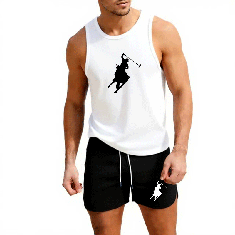 European Men Summer Vest and S - Summer Clothing Sets Men ulasan dan harga