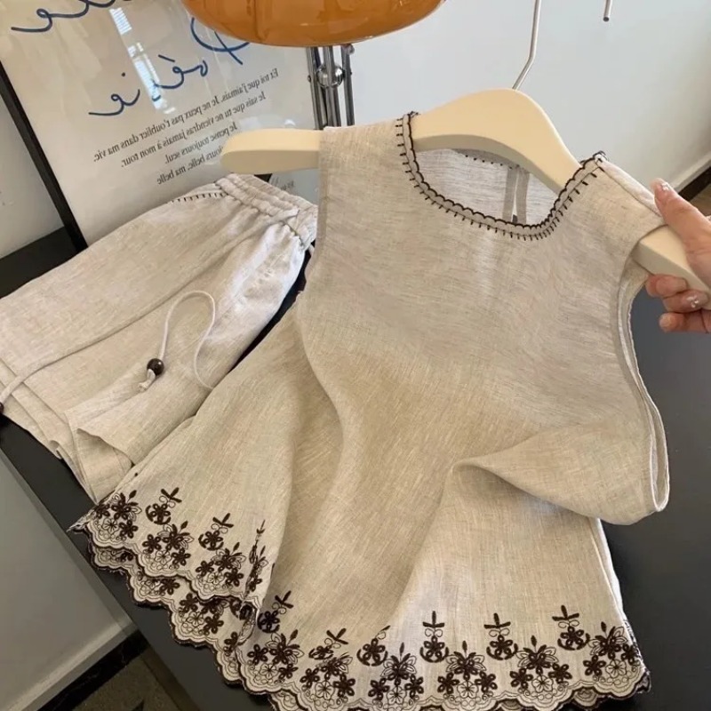 Simple Old Money Style Cotton  - Summer Clothing Linen ulasan dan harga