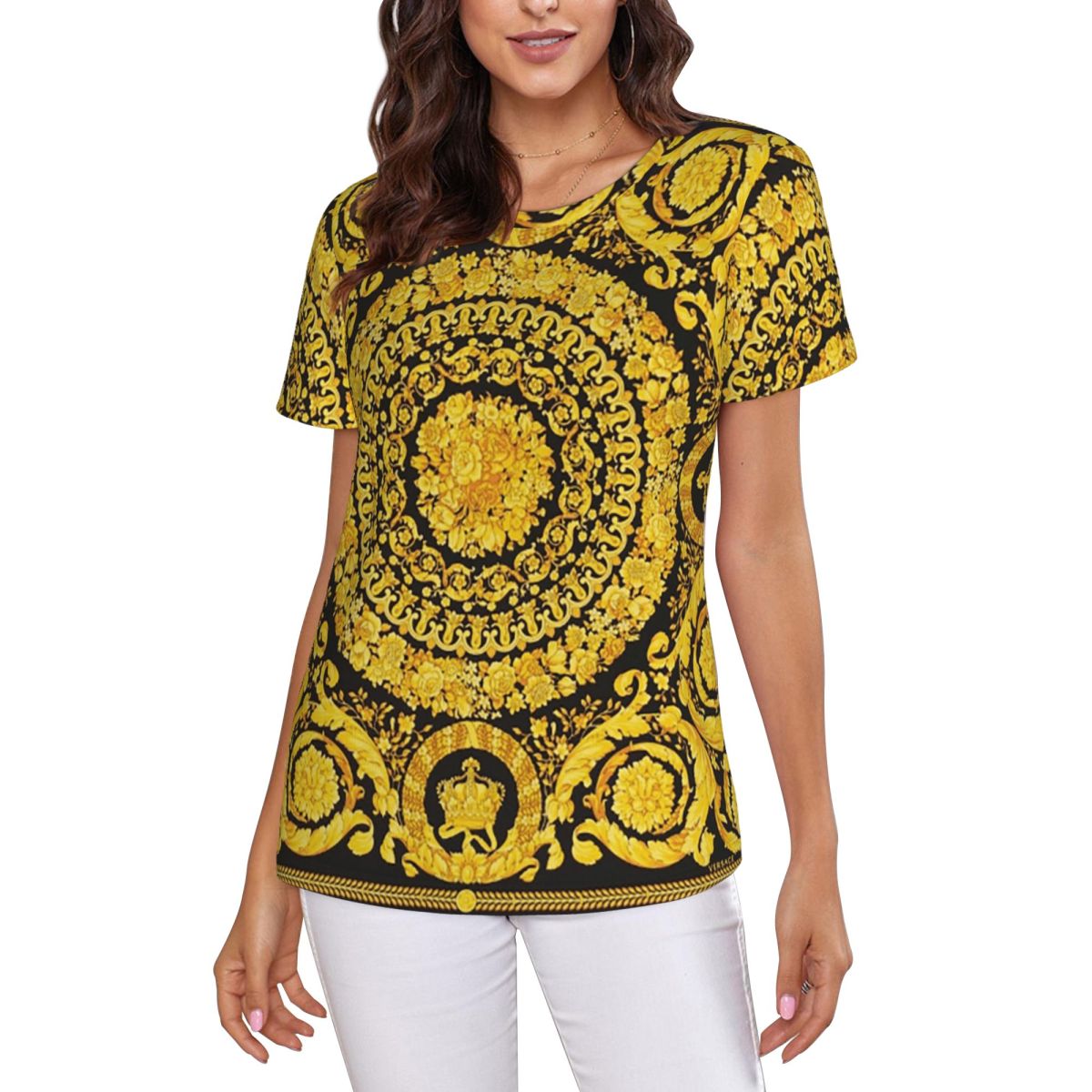 Decorative Golden Medallion Ba - Summer Clothing For 70 Year Old Woman ulasan dan harga
