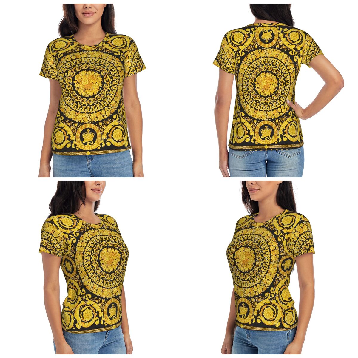 Decorative Golden Medallion Ba - Summer Clothing For 70 Year Old Woman ulasan dan harga