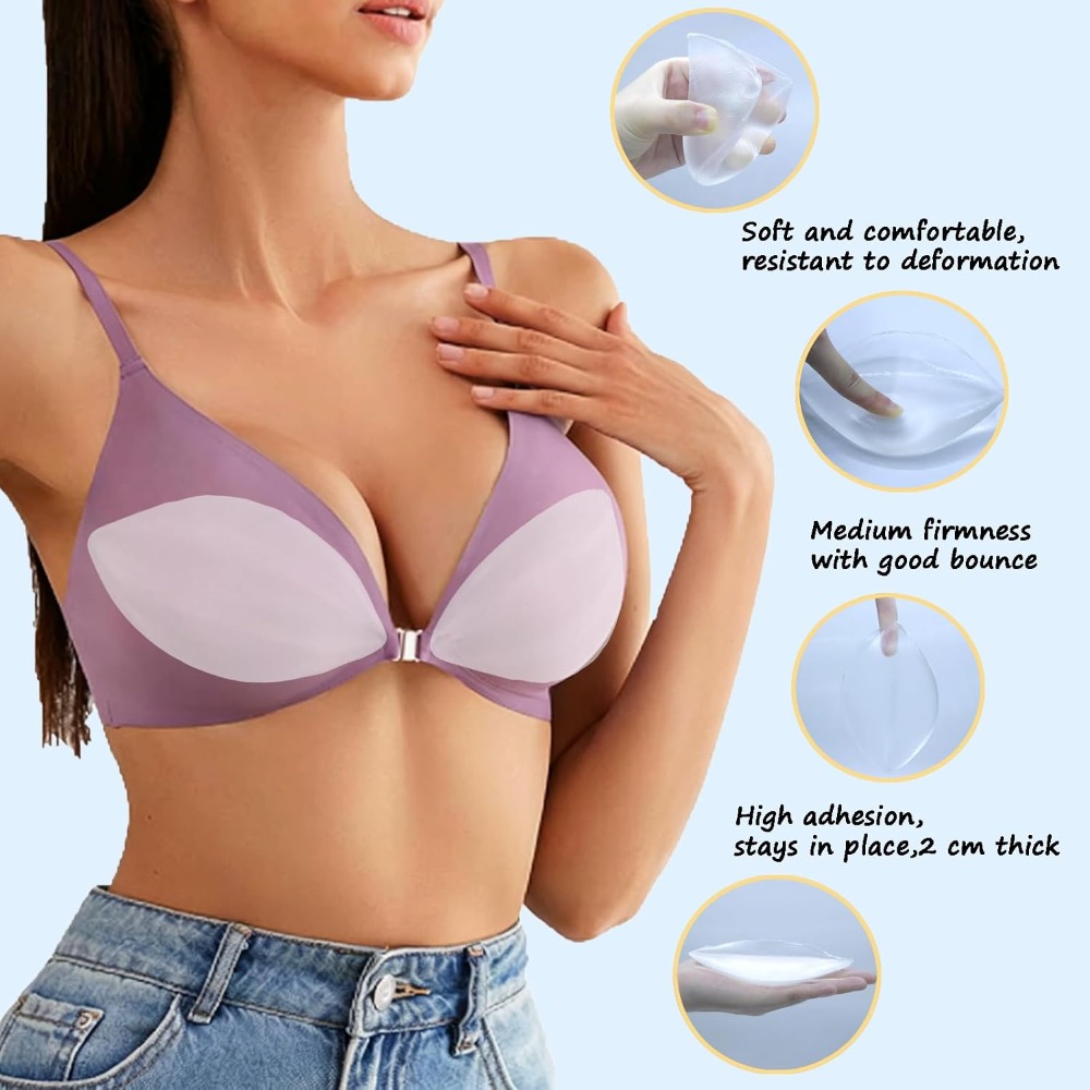 Adhesive Silicone Bra Inserts  - Bikini Set Push Up ulasan dan harga