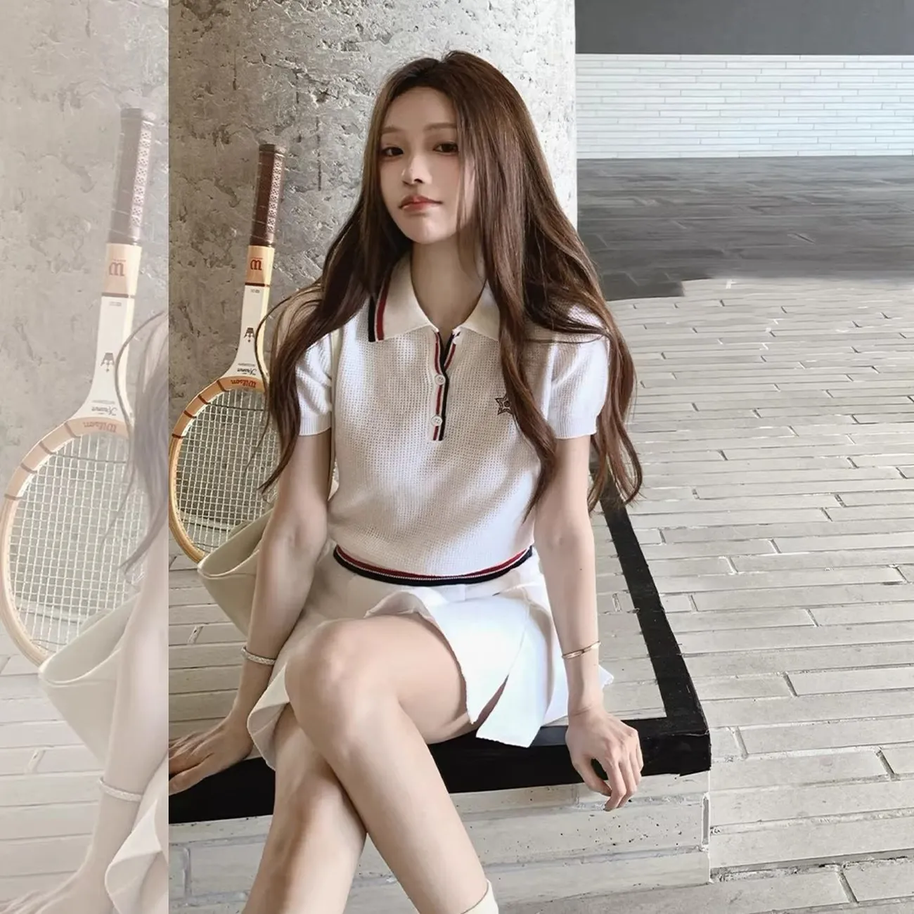 Summer Women Tennis Series Waf - Summer Golf Clothing ulasan dan harga