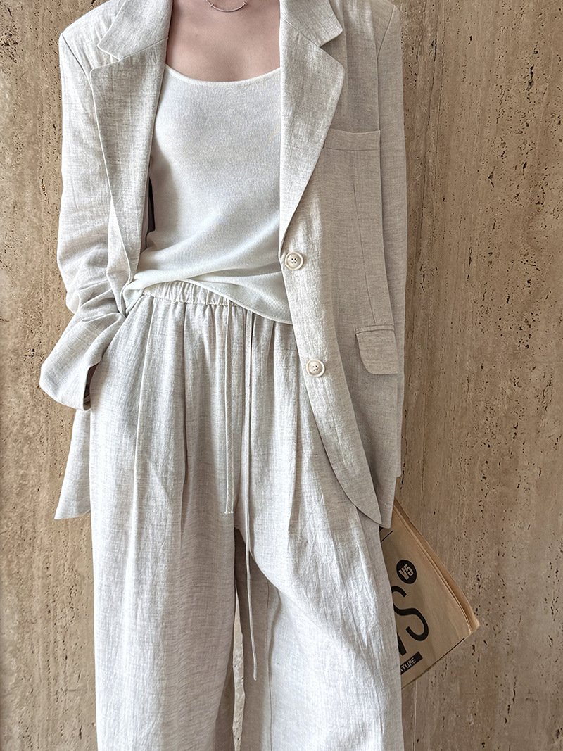 Autumn Hig-end Linen Material  - Summer Clothing Linen ulasan dan harga