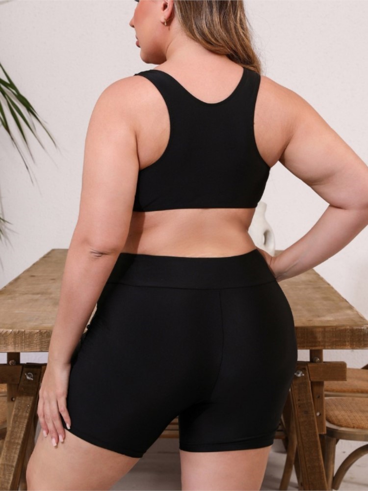 XL-5XL Plus Size High Waist Bi - Bikini Set Push Up ulasan dan harga