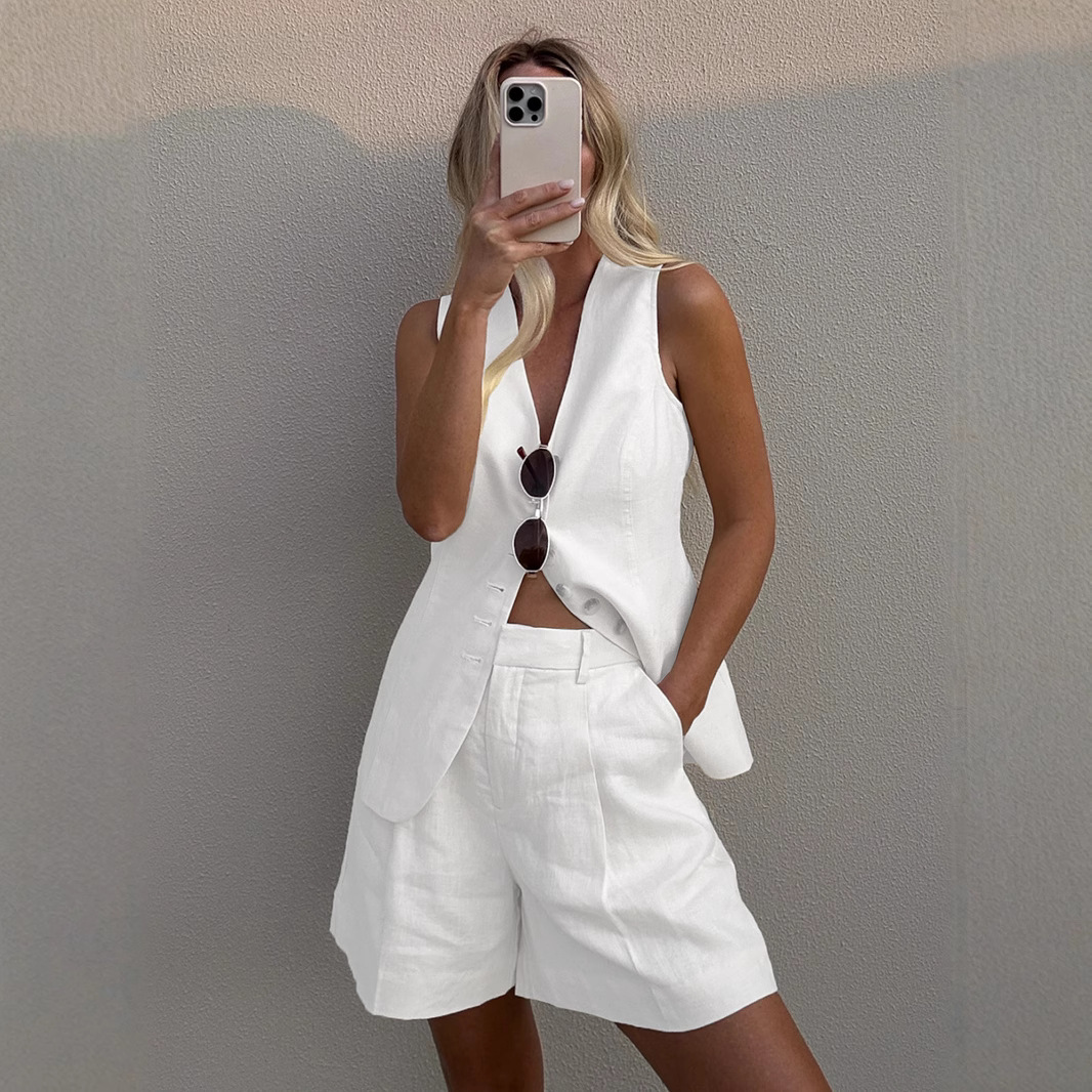 Wolfeel Cotton linen Chic Casu - Summer Clothing Linen ulasan dan harga