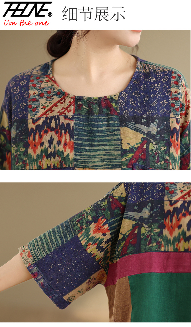 THHONE Plus Size Fashion Summe - Summer Clothing Linen ulasan dan harga