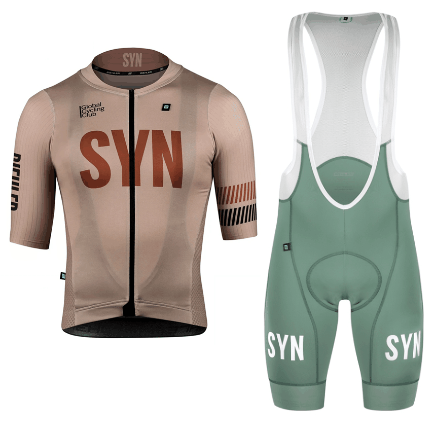 SYN Brown Cycling Clothing men - Summer Clothing Men Sale ulasan dan harga