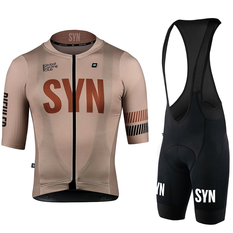 SYN Brown Cycling Clothing men - Summer Clothing Men Sale ulasan dan harga