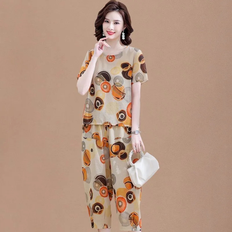 New Short-Sleeved T-Shirt for  - Summer Clothing Linen ulasan dan harga