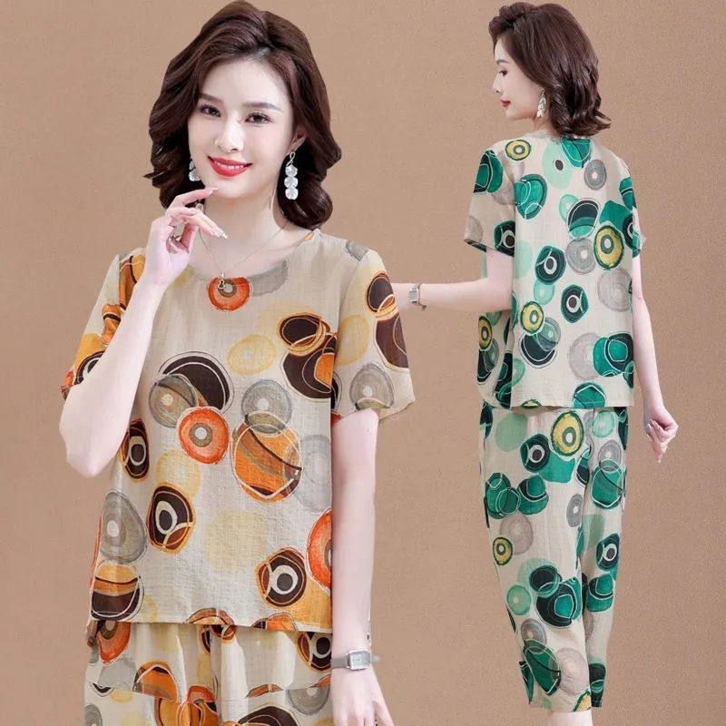 New Short-Sleeved T-Shirt for  - Summer Clothing Linen ulasan dan harga