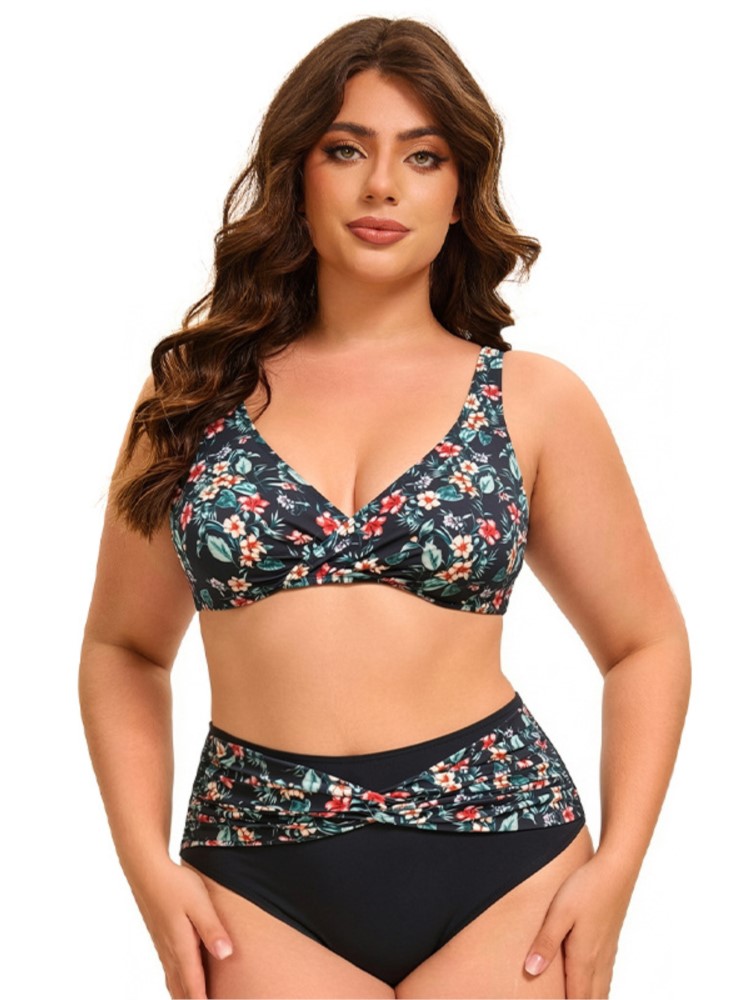Plus Size High Waist Bikini Wo - Bikini Set Push Up ulasan dan harga