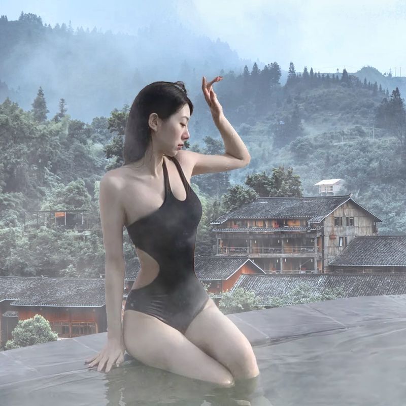 Summer Solid Color Women One P - Swimsuit One Piece ulasan dan harga