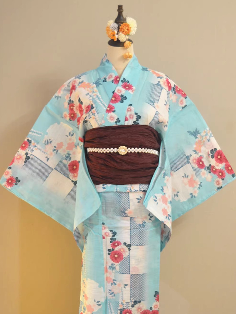 Traditional Yukata Kimono Cott - Summer Clothing Linen ulasan dan harga
