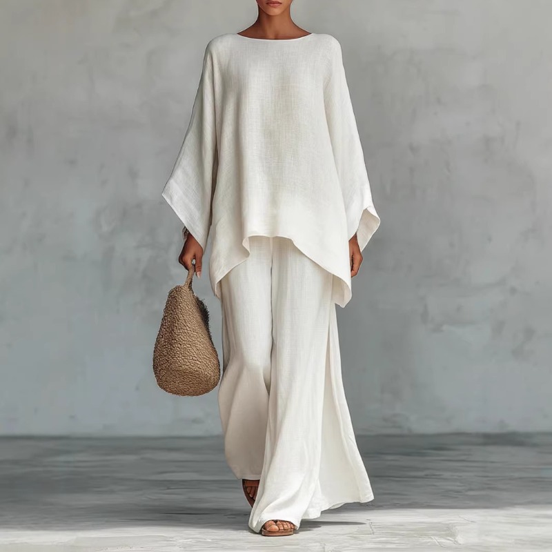 Spring New Fashion Linen Loose - Summer Clothing Linen ulasan dan harga